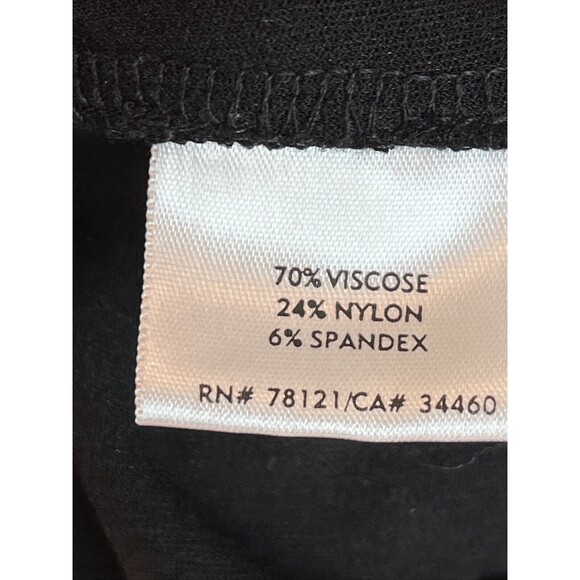 Eileen Fisher Pants Slack Size Large Black Pull-On Stretch Elastic Womens Ladies - Picture 5 of 6